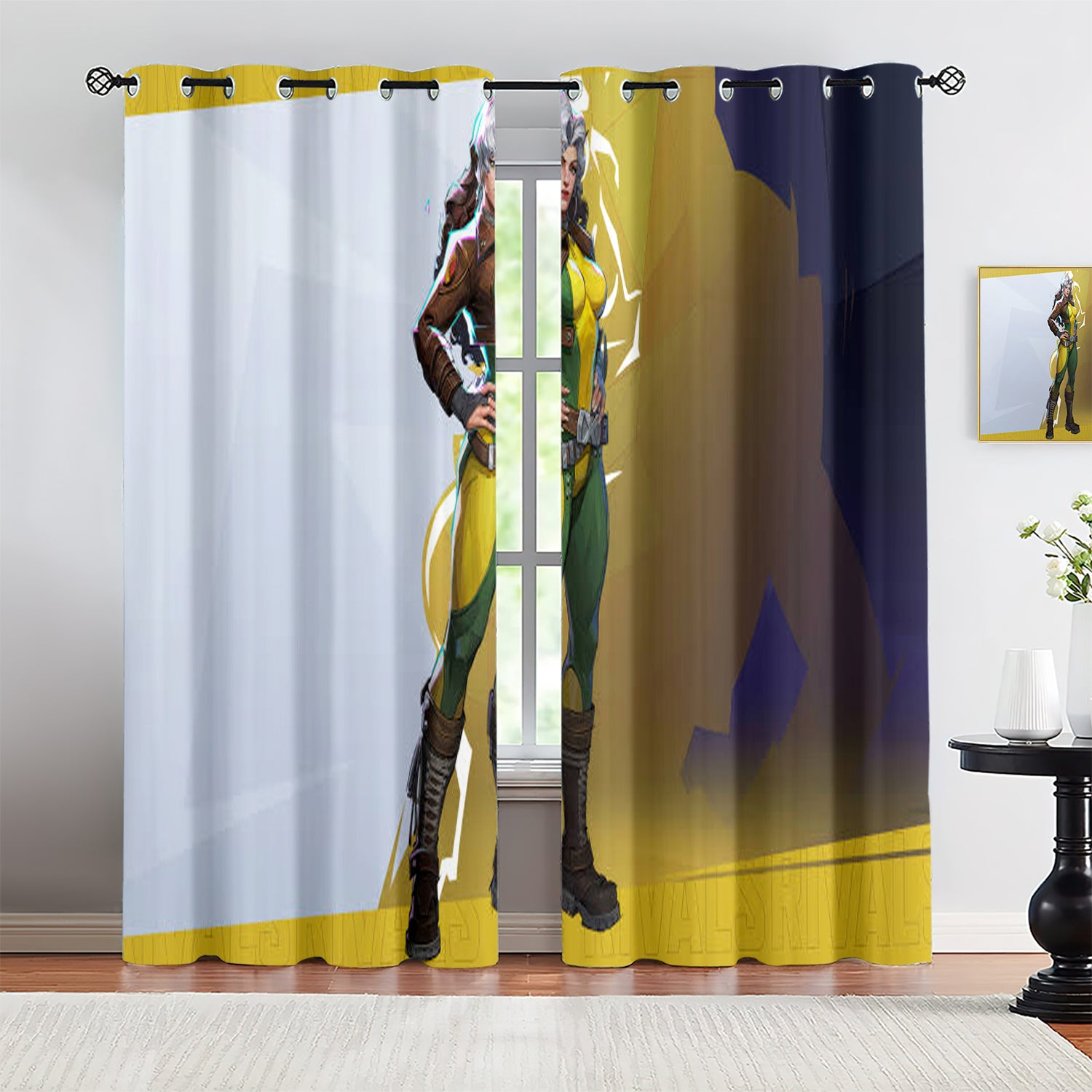 Marvel Rivals Rogue Blackout Curtains Drapes For Window Treatment Set