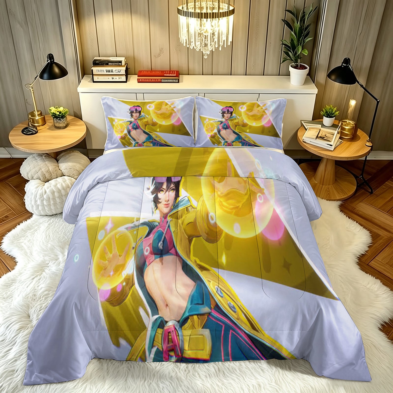 ‌Marvel Rivals Rogue Comforter Pillowcase Sets Blanket All Season Reversible Quilted Duvet