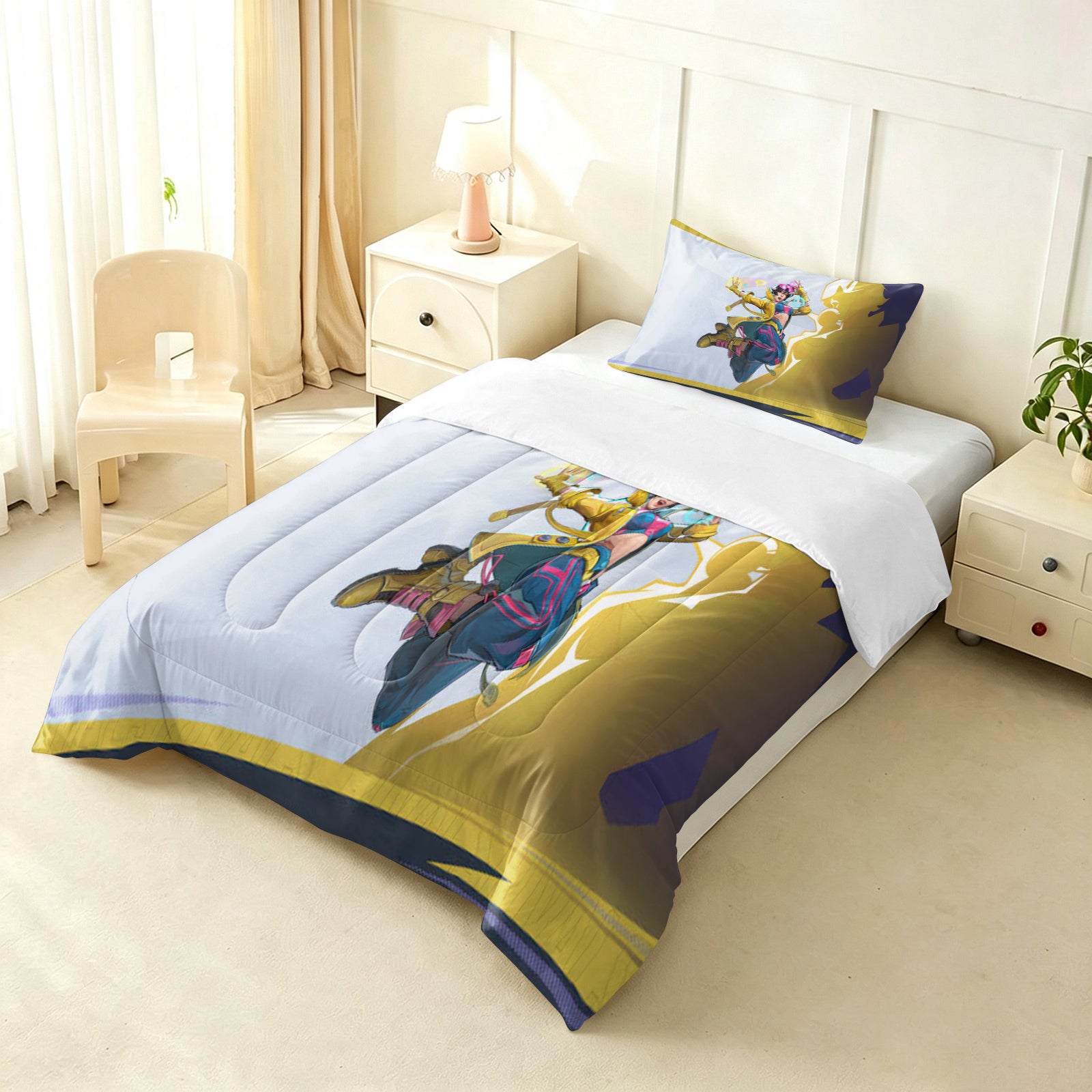 ‌Marvel Rivals Rogue Comforter Pillowcase Sets Blanket All Season Reversible Quilted Duvet