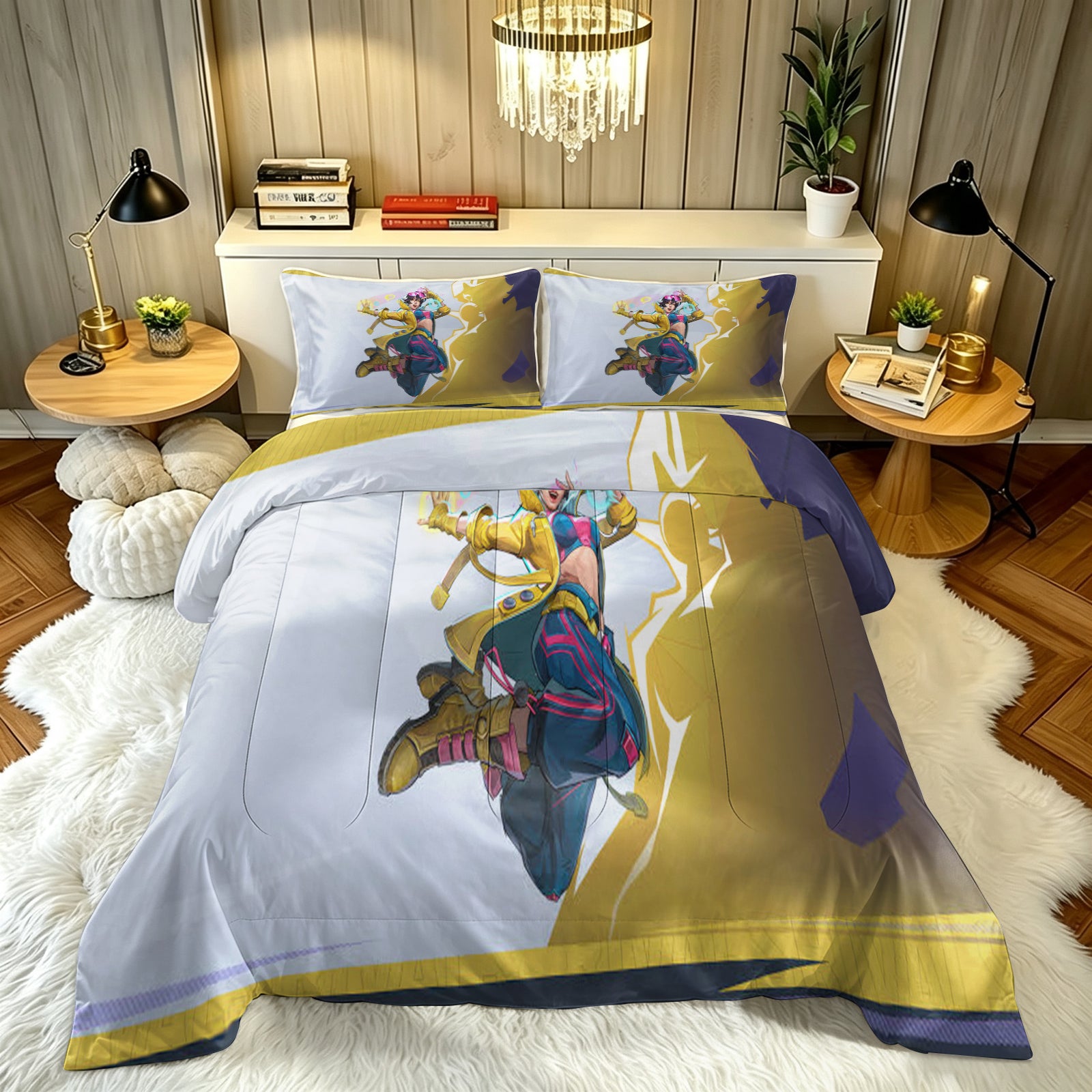 ‌Marvel Rivals Rogue Comforter Pillowcase Sets Blanket All Season Reversible Quilted Duvet