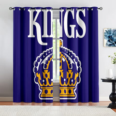 Sacramento Basketball Kings Blackout Curtains Drapes For Window Treatment Set