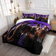 Sacramento Kings Basketball Comforter Pillowcase Sets Blanket All Season Reversible Quilted Duvet