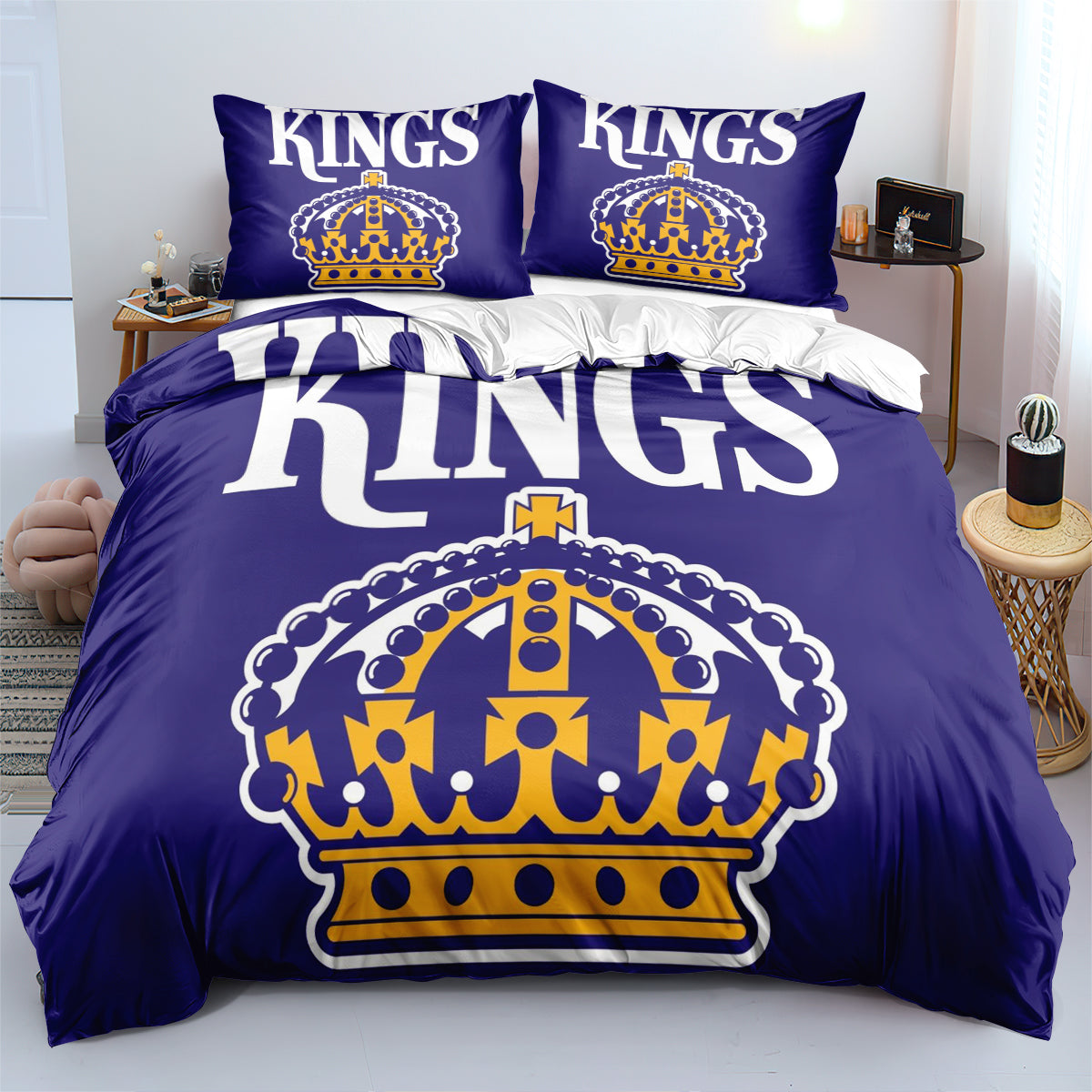 Sacramento Basketball Kings Bedding Set Quilt Cover Without Filler