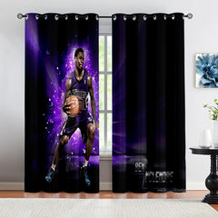 Sacramento Basketball Kings Blackout Curtains Drapes For Window Treatment Set