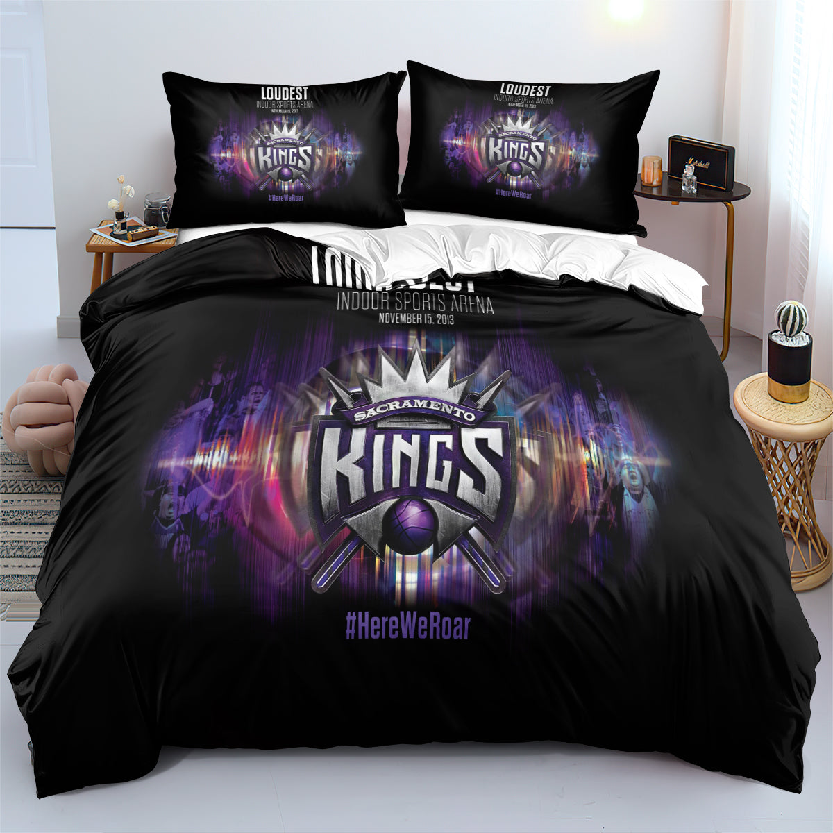 Sacramento Basketball Kings Bedding Set Quilt Cover Without Filler