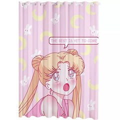 Sailor Moon Blackout Curtain for Bedroom Window Treatment