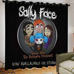 Sally Face  Blackout Curtain for Living Room Bedroom Window Treatment