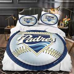 San Diego Padres Duvet Cover Quilt Case Pillowcase Bedding Set Without Filler