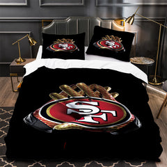 San Francisco 49ers Footbball Duvet Cover Quilt Case Pillowcase Bedding Set Without Filler