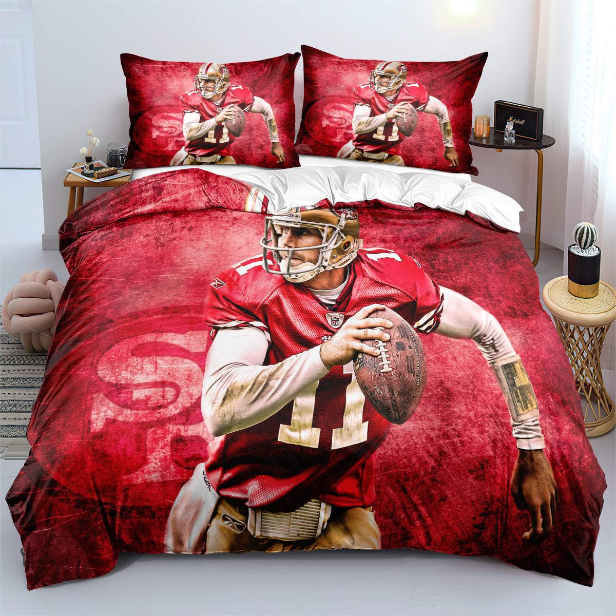 San Francisco 49ers Football League  Duvet Cover Quilt Cover Pillowcase Bedding Set