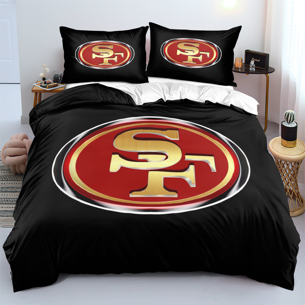 San Francisco 49ers Football League  Duvet Cover Quilt Cover Pillowcase Bedding Set