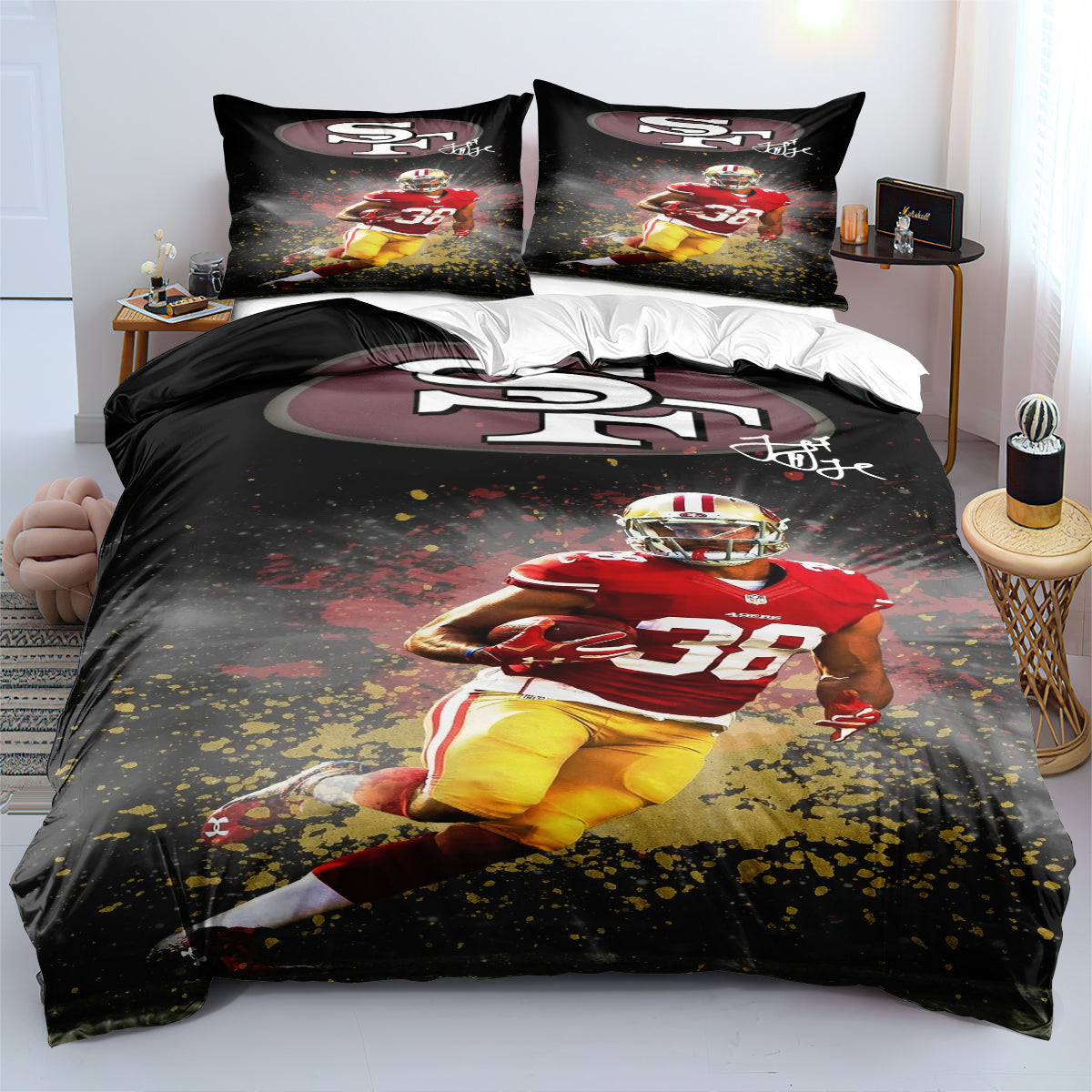 San Francisco 49ers Football League  Duvet Cover Quilt Cover Pillowcase Bedding Set