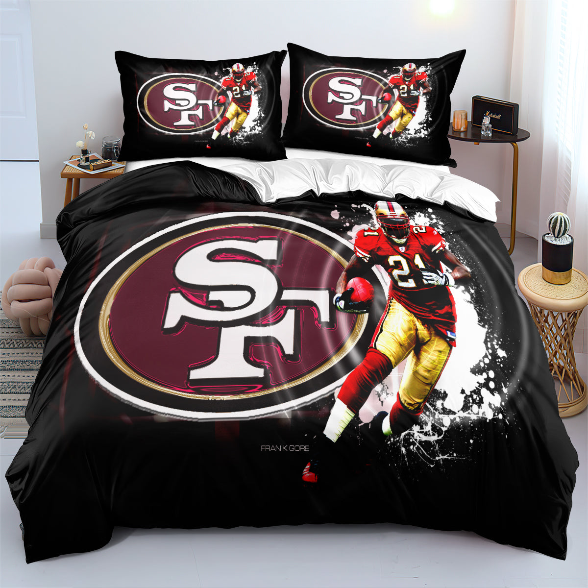 San Francisco 49ers Football League  Duvet Cover Quilt Cover Pillowcase Bedding Set