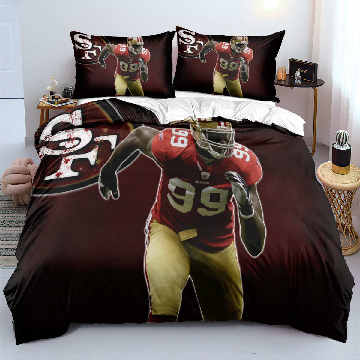 San Francisco 49ers Football League  Duvet Cover Quilt Cover Pillowcase Bedding Set