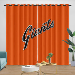 San Francisco Giants Blackout Curtain for Living Room Bedroom Window Treatment