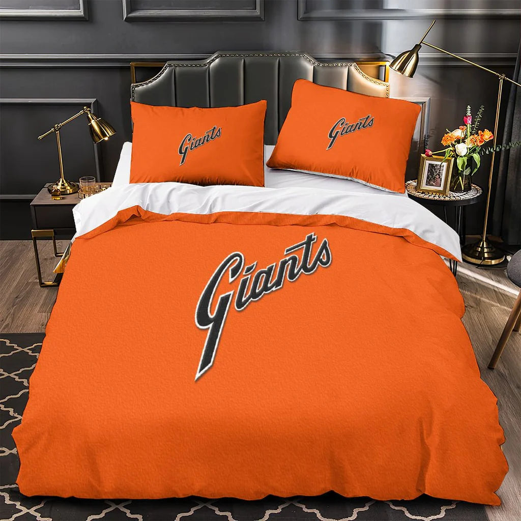 San Francisco Giants Duvet Cover Quilt Case Pillowcase Bedding Set Without Filler