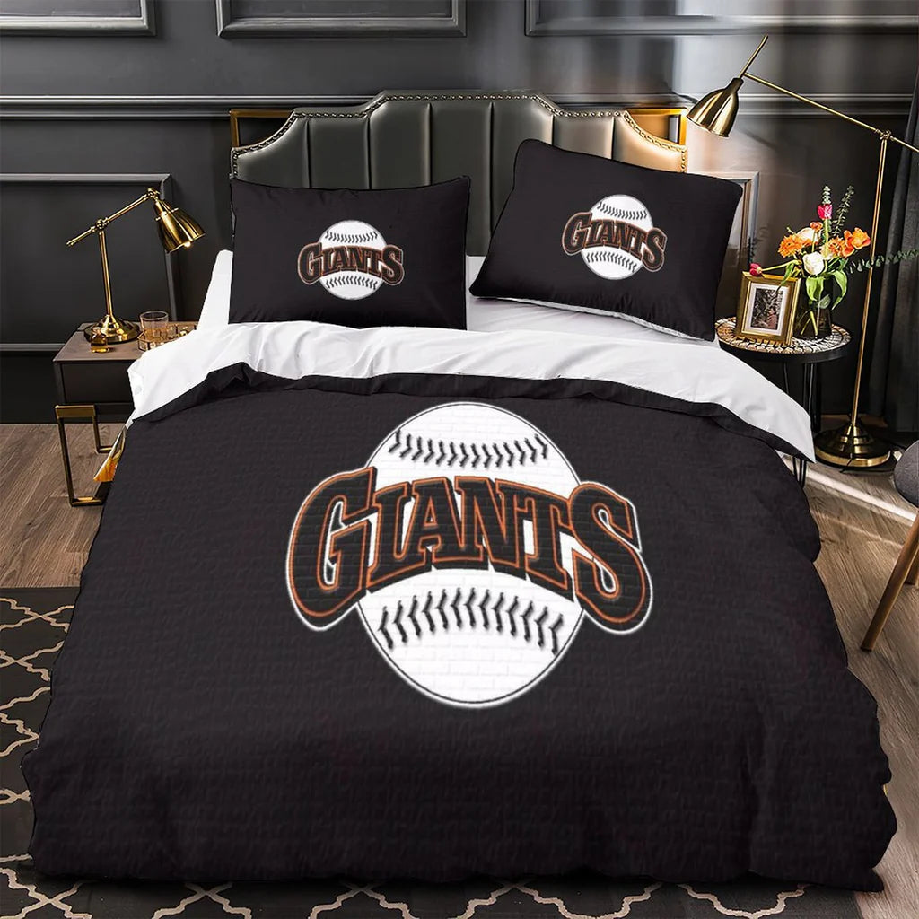 San Francisco Giants Duvet Cover Quilt Case Pillowcase Bedding Set Without Filler