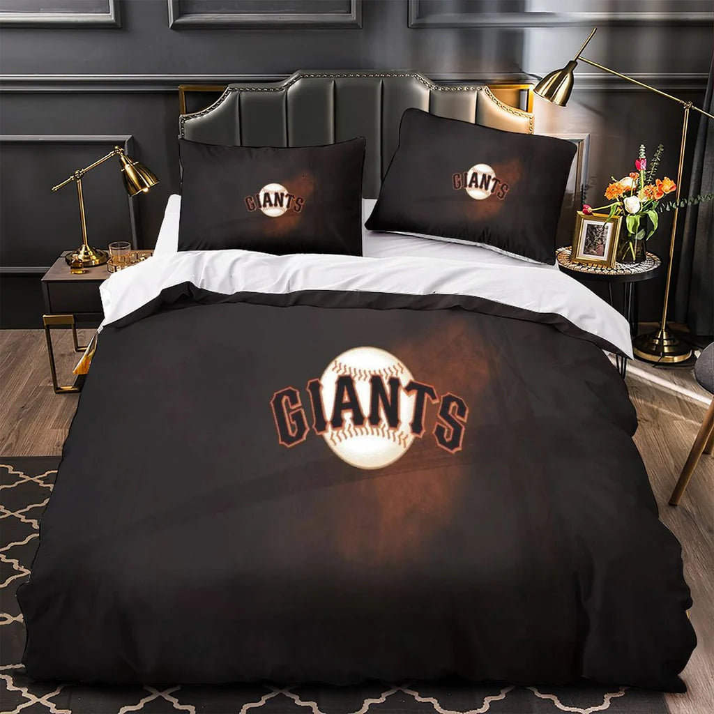 San Francisco Giants Duvet Cover Quilt Case Pillowcase Bedding Set Without Filler