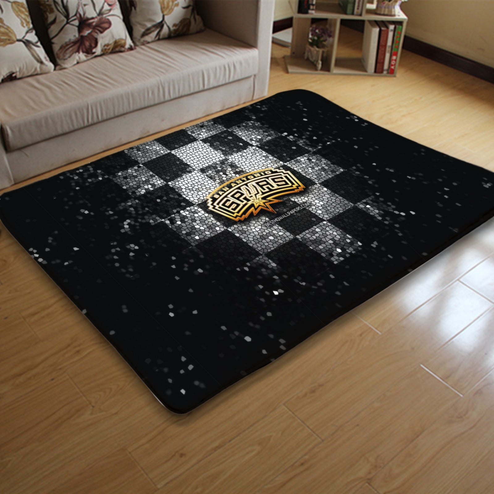 San Antonio Basketball Spurs Carpet Living Room Bedroom Mats Kitchen Bathroom Rug