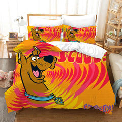 Scooby Doo Duvet Cover Quilt Case Pillowcase Bedding Set Bedroom Decor