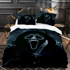Scream Horror Movie Duvet Cover Quilt Case Pillowcase Bedding Set Without Filler