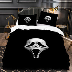 Scream Horror Movie Duvet Cover Quilt Case Pillowcase Bedding Set Without Filler