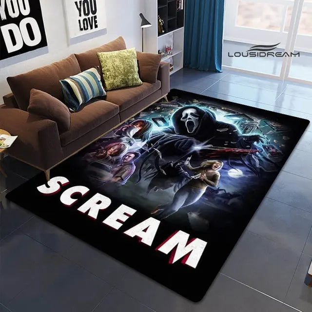 Horror Movie Scream Cosplay Carpet Living Room Bedroom Sofa Rug Door Mat