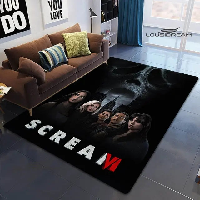 Horror Movie Scream Cosplay Carpet Living Room Bedroom Sofa Rug Door Mat