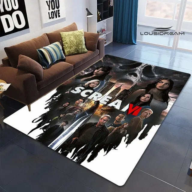 Horror Movie Scream Cosplay Carpet Living Room Bedroom Sofa Rug Door Mat