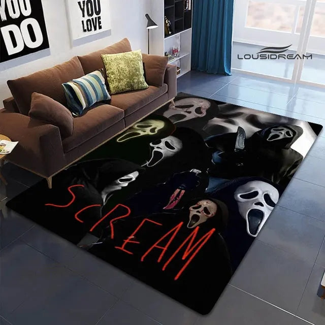 Horror Movie Scream Cosplay Carpet Living Room Bedroom Sofa Rug Door Mat