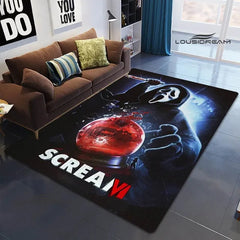 Horror Movie Scream Cosplay Carpet Living Room Bedroom Sofa Rug Door Mat