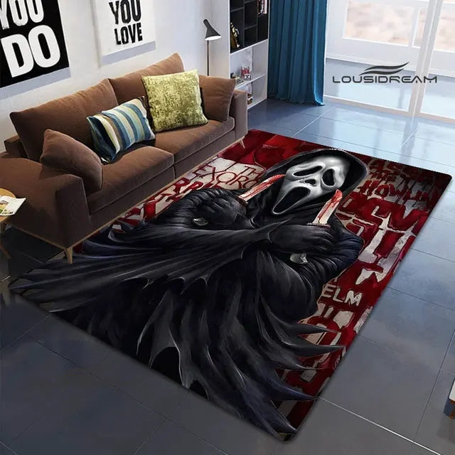 Horror Movie Scream Cosplay Carpet Living Room Bedroom Sofa Rug Door Mat