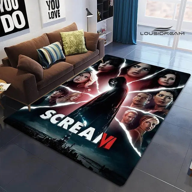 Horror Movie Scream Cosplay Carpet Living Room Bedroom Sofa Rug Door Mat