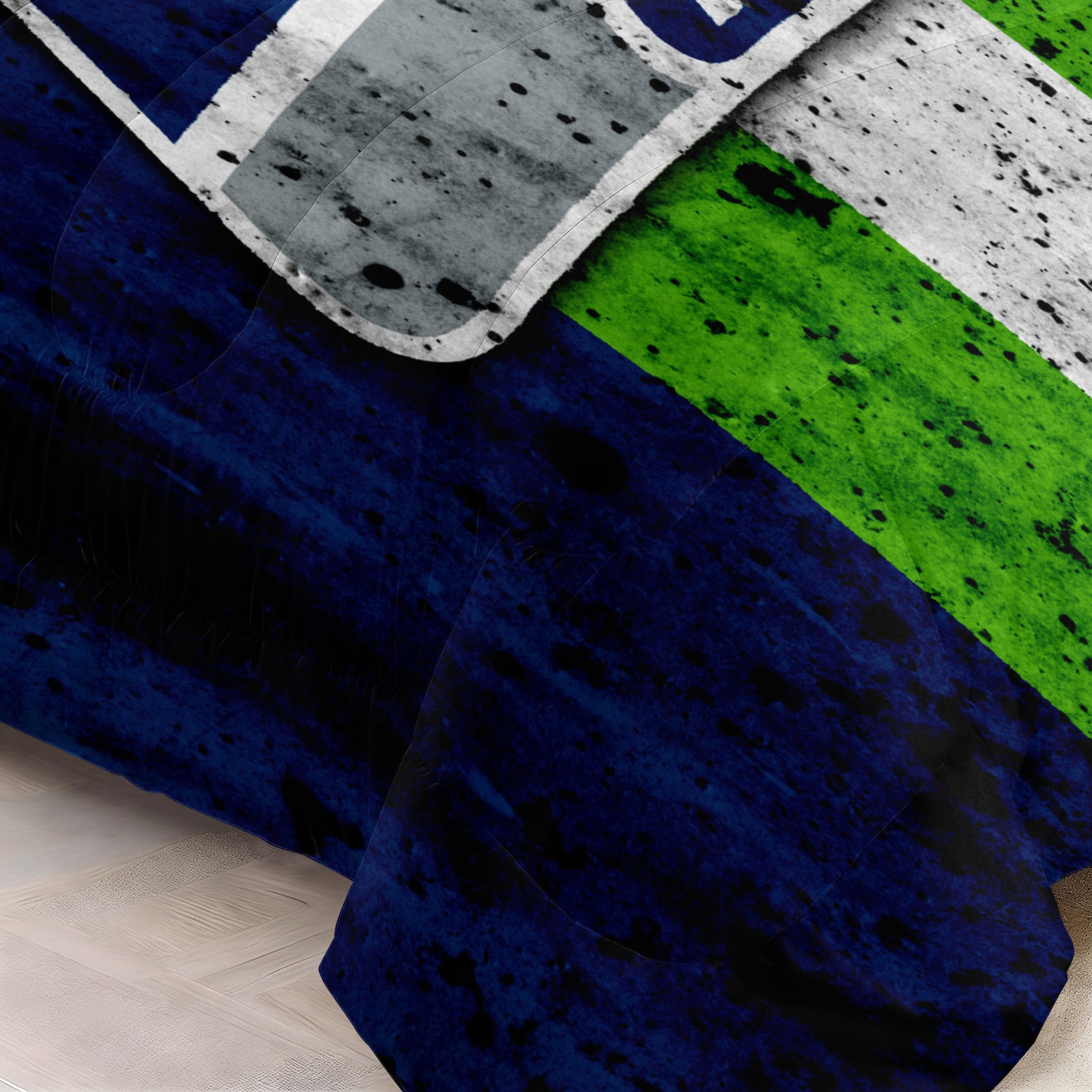 Seattle Seahawks Comforter Pillowcase Sets Blanket All Season Reversible Quilted Duvet