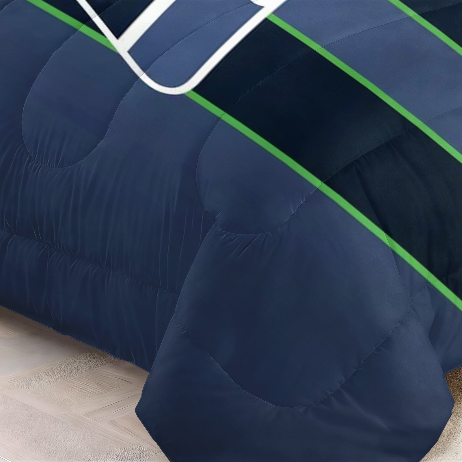 Seattle Seahawks Comforter Pillowcase Sets Blanket All Season Reversible Quilted Duvet
