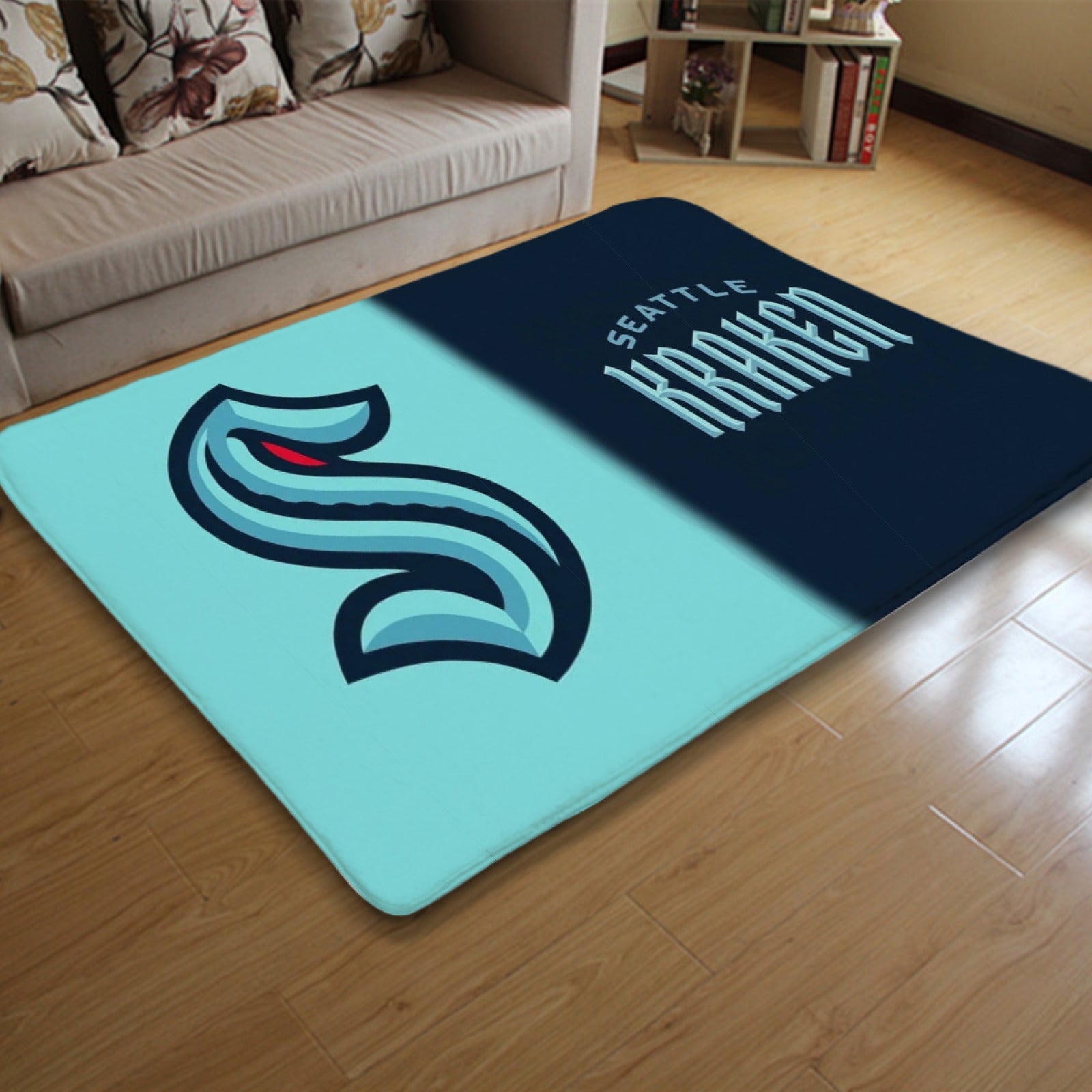 Seattle Kraken Hockey League Carpet Living Room Bedroom Mats Kitchen Bathroom Rugs