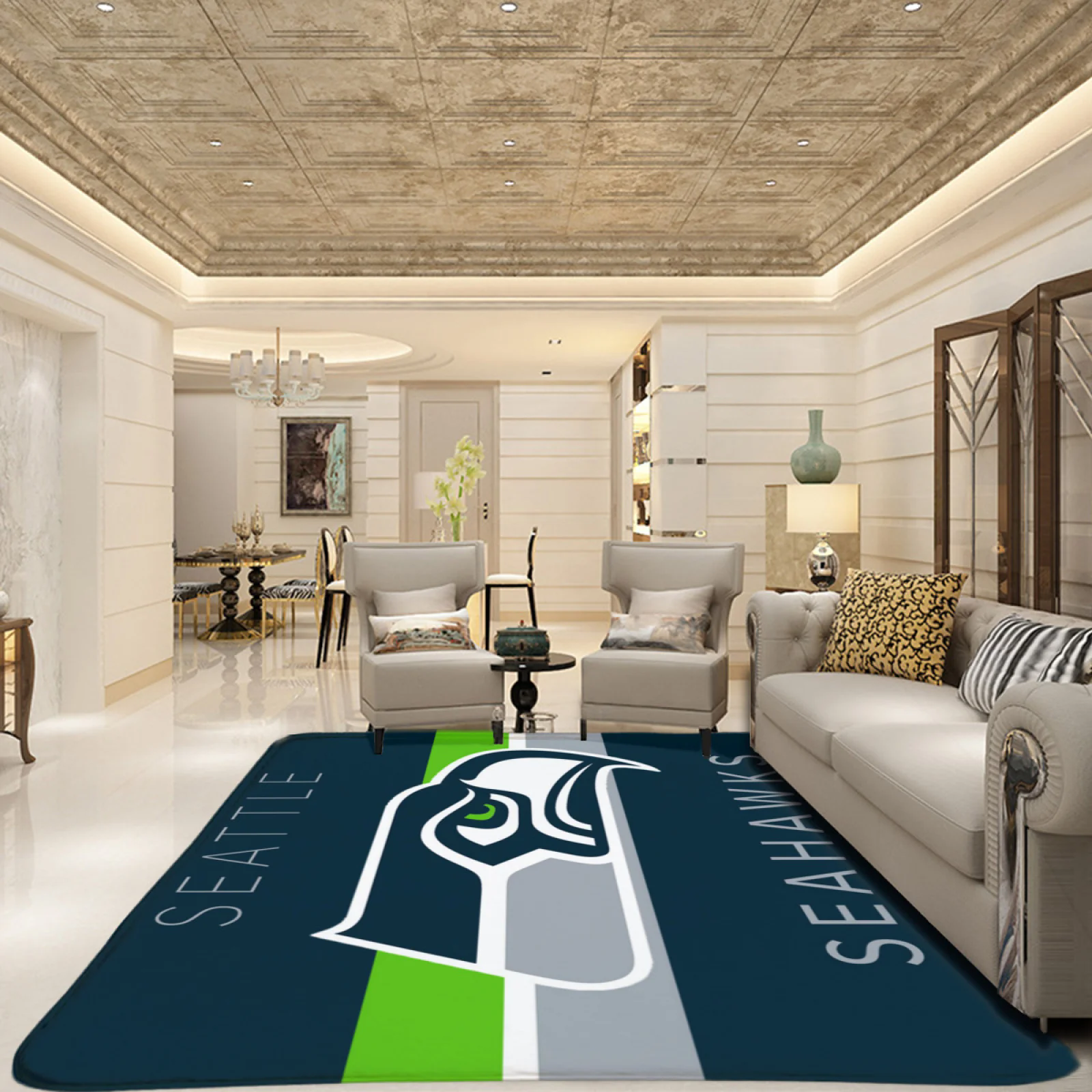 Seattle Seahawks Football Team Carpet Living Room Bedroom Mats Kitchen Bathroom Rugs