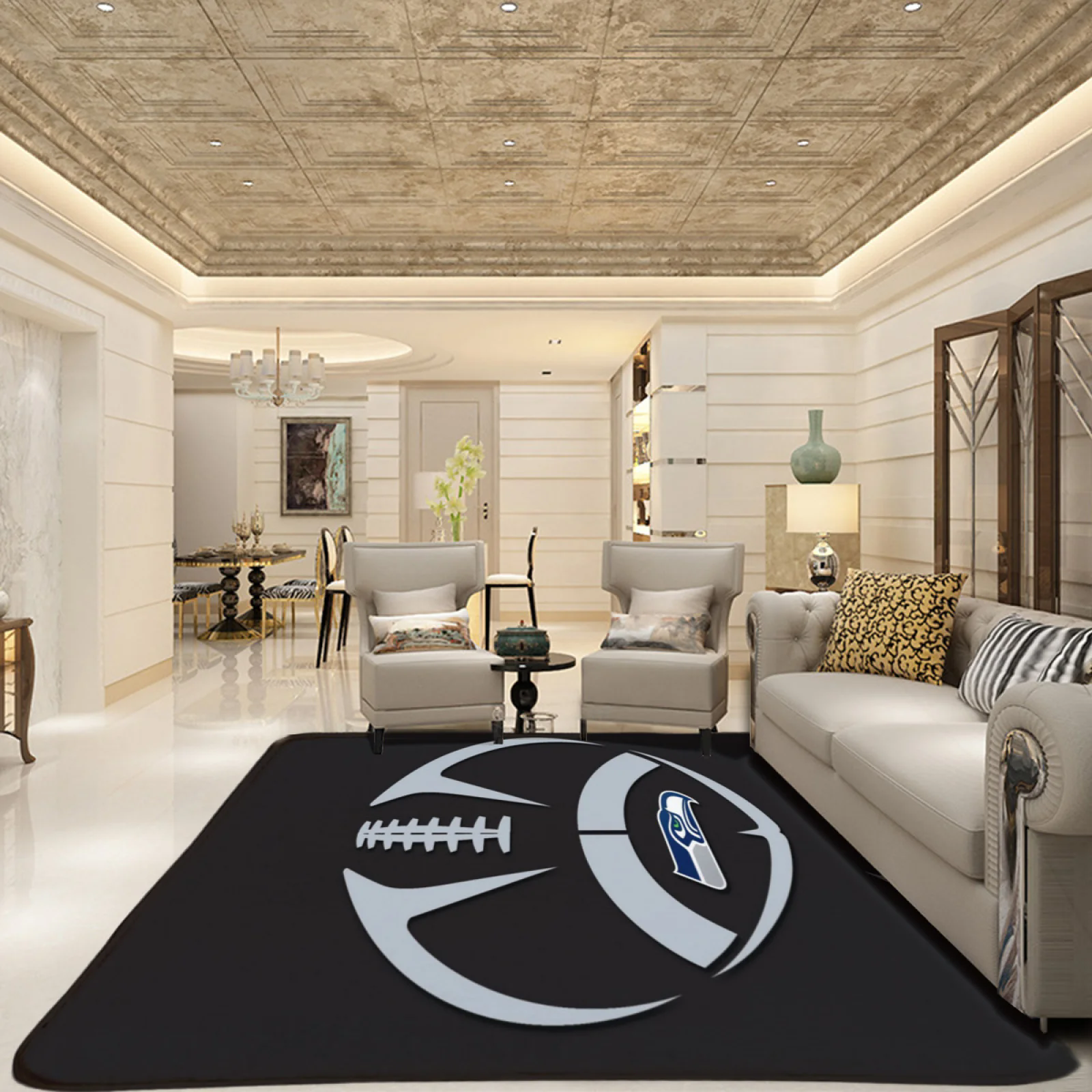 Seattle Seahawks Football Team Carpet Living Room Bedroom Mats Kitchen Bathroom Rugs