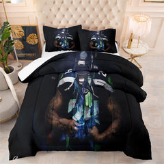 Seattle Seahawks Football Team Comforter Pillowcase Sets Blanket All Season Reversible Quilted Duvet