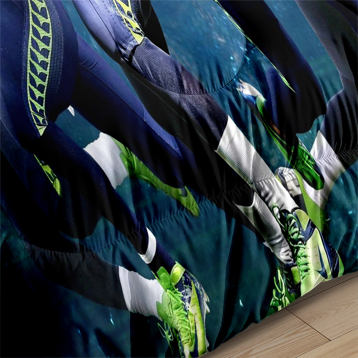 Seattle Seahawks Football Team Comforter Pillowcase Sets Blanket All Season Reversible Quilted Duvet