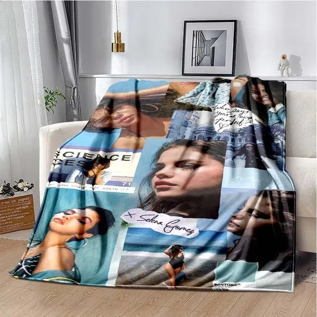 Selena Gomez Taylor Swift Flannel Fleece Throw Blanket