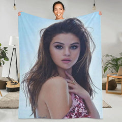 Selena Gomez Taylor Swift Flannel Fleece Throw Blanket
