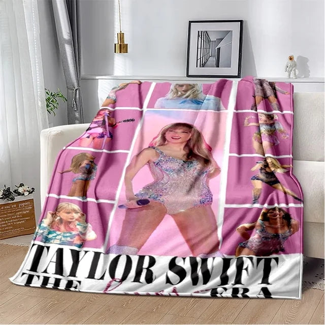 Selena Gomez Taylor Swift Flannel Fleece Throw Blanket