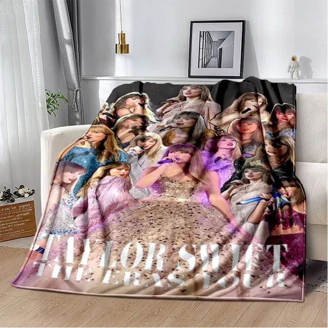 Selena Gomez Taylor Swift Flannel Fleece Throw Blanket