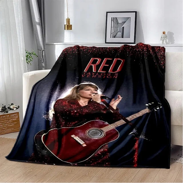 Selena Gomez Taylor Swift Flannel Fleece Throw Blanket