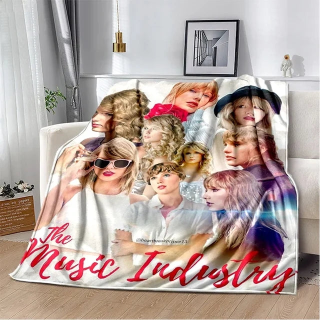 Selena Gomez Taylor Swift Flannel Fleece Throw Blanket