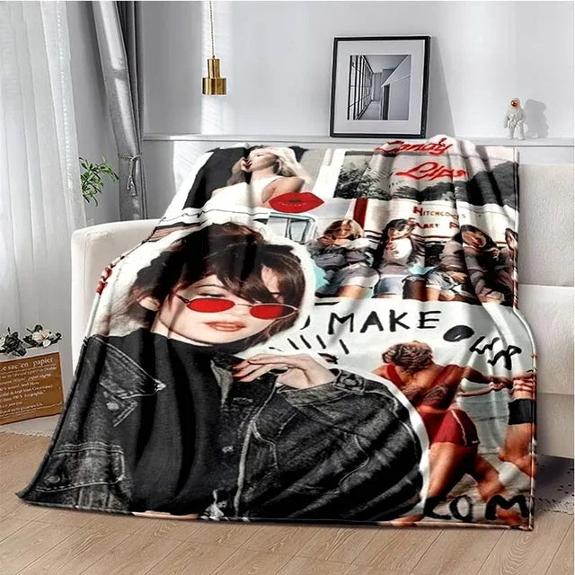 Selena Gomez Taylor Swift Flannel Fleece Throw Blanket