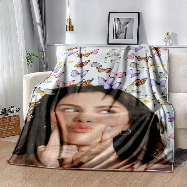 Selena Gomez Taylor Swift Flannel Fleece Throw Blanket