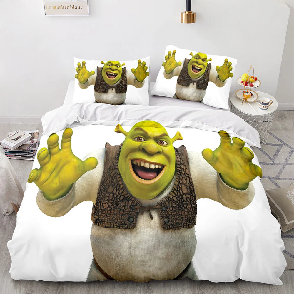 Shrek Duvet Cover Quilt Cover Pillowcase Bedding Set  Bedroom Decor
