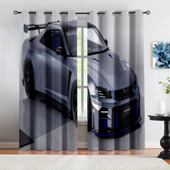 Skyline Car Blackout Curtains Drapes for Window Treatment Set